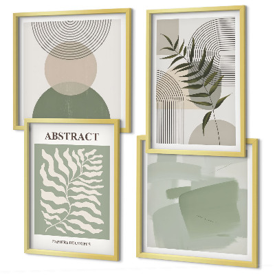 Wall art set Botanical boho abstractions
