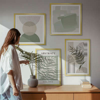 Wall art set Botanical boho abstractions