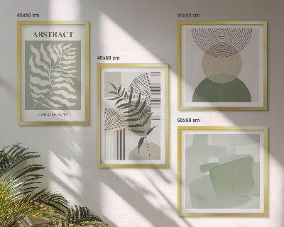 Wall art set Botanical boho abstractions