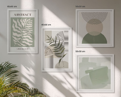 Wall art set Botanical boho abstractions