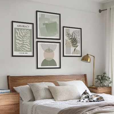 Wall art set Botanical boho abstractions