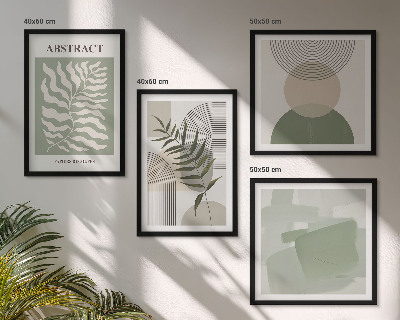 Wall art set Botanical boho abstractions