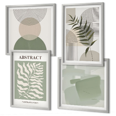 Wall art set Botanical boho abstractions