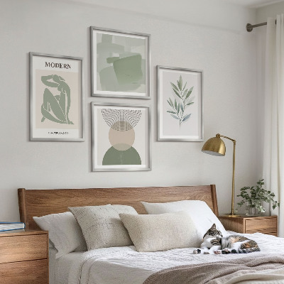 Multi-piece wall decor set Stylish abstract plant graphics