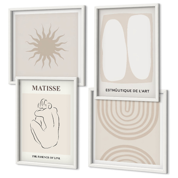 Multi-piece wall decor set Stylish minimalist lines