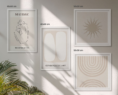 Multi-piece wall decor set Stylish minimalist lines