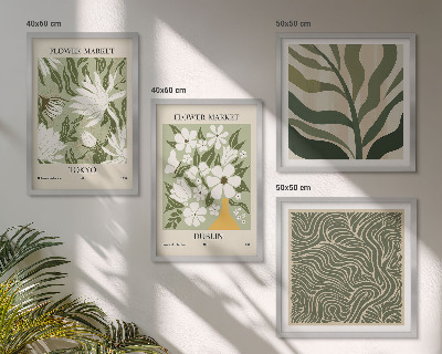Multi-piece wall decor set Plant patterns boho decorations