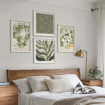 Multi-piece wall decor set Plant patterns boho decorations