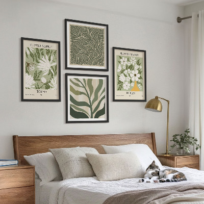 Multi-piece wall decor set Plant patterns boho decorations