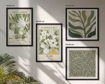 Multi-piece wall decor set Plant patterns boho decorations