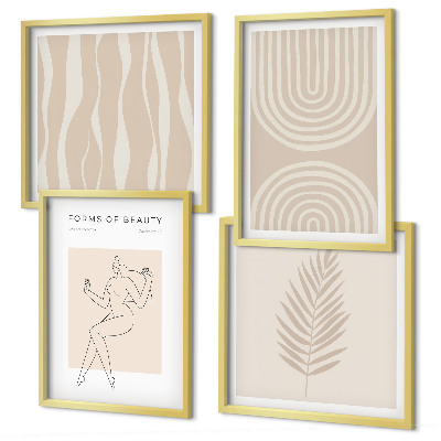 Multi-piece wall decor set Abstract boho decorations