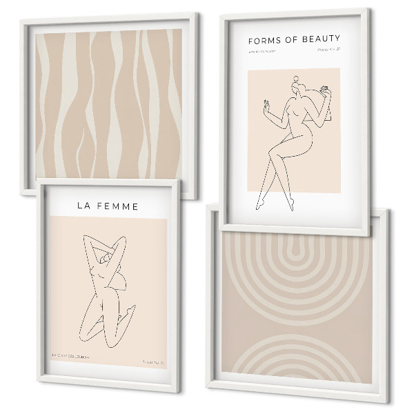 Wall art set A collection of minimalist forms