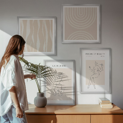 Wall art set A collection of minimalist forms