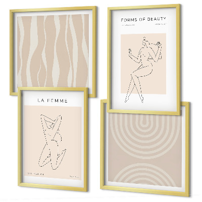 Wall art set A collection of minimalist forms