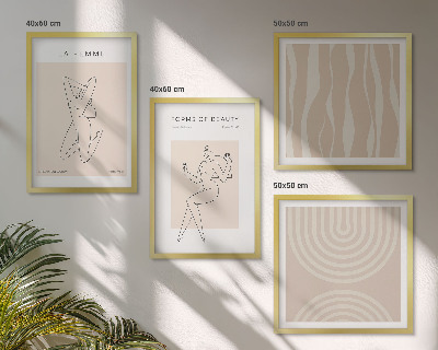 Wall art set A collection of minimalist forms