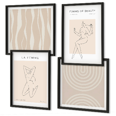 Wall art set A collection of minimalist forms