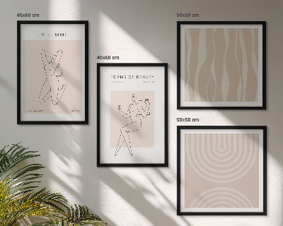 Wall art set A collection of minimalist forms