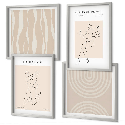 Wall art set A collection of minimalist forms