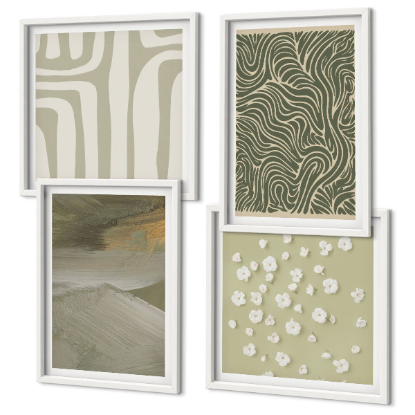 Multi-piece wall decor set Abstract boho patterns