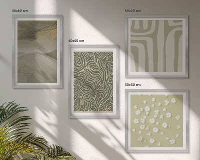 Multi-piece wall decor set Abstract boho patterns