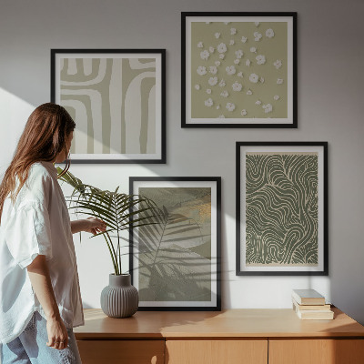 Multi-piece wall decor set Abstract boho patterns