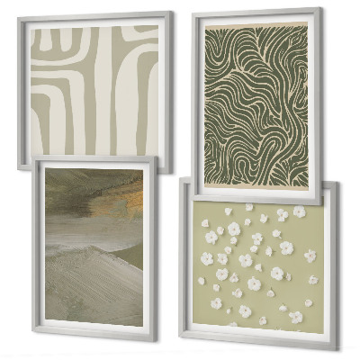 Multi-piece wall decor set Abstract boho patterns