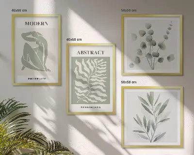 Matisse boho plant wall art set of 4 pieces