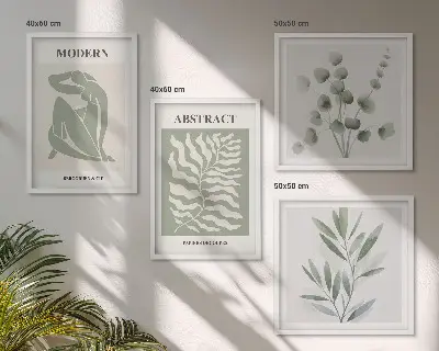 Matisse boho plant wall art set of 4 pieces
