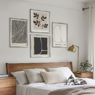 Multi-piece wall decor set Minimalist plant patterns