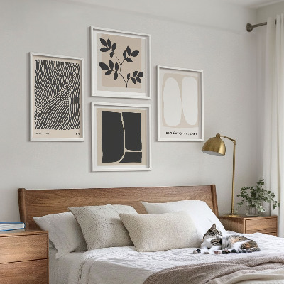 Multi-piece wall decor set Minimalist plant patterns