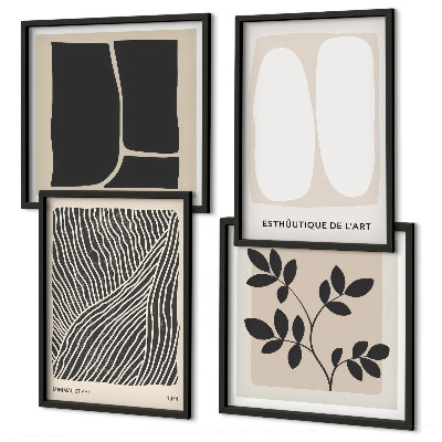 Multi-piece wall decor set Minimalist plant patterns
