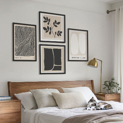 Multi-piece wall decor set Minimalist plant patterns