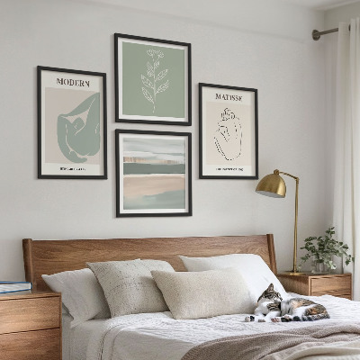 Multi-piece wall decor set Abstract plant shapes