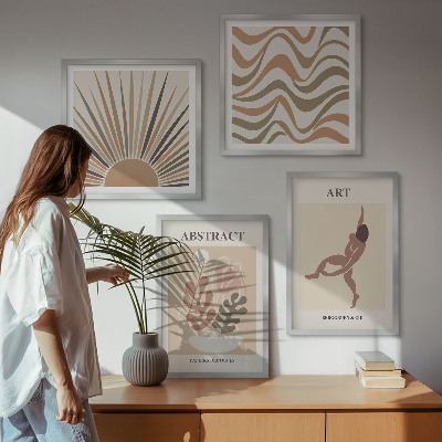 Wall art set Matisse boho abstract patterns