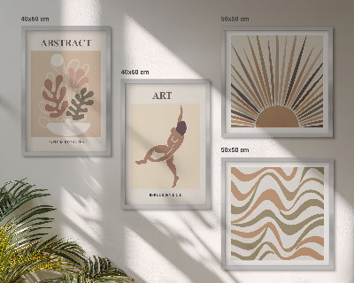 Wall art set Matisse boho abstract patterns