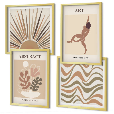 Wall art set Matisse boho abstract patterns