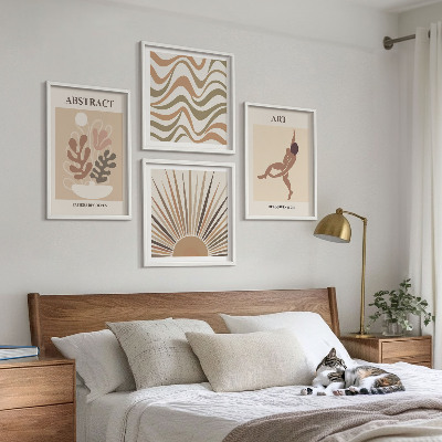 Wall art set Matisse boho abstract patterns