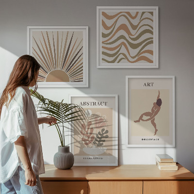 Wall art set Matisse boho abstract patterns