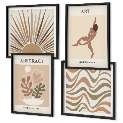 Wall art set Matisse boho abstract patterns
