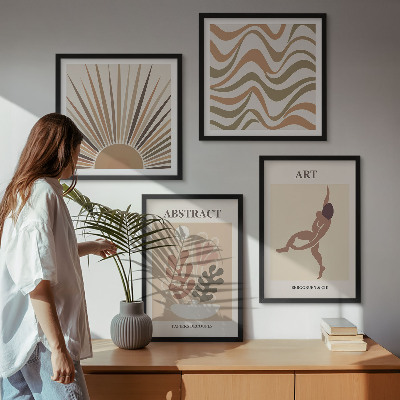 Wall art set Matisse boho abstract patterns