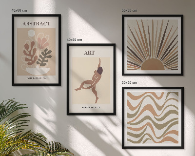 Wall art set Matisse boho abstract patterns