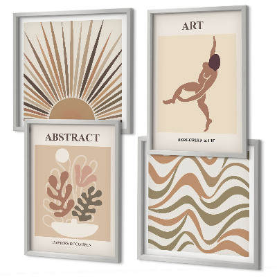 Wall art set Matisse boho abstract patterns