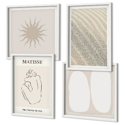 Multi-piece wall decor set Minimalist sand waves