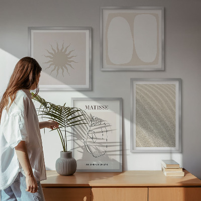 Multi-piece wall decor set Minimalist sand waves