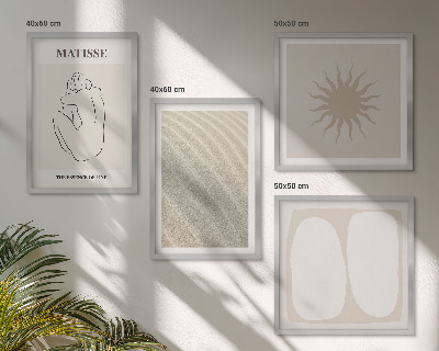 Multi-piece wall decor set Minimalist sand waves