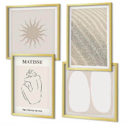 Multi-piece wall decor set Minimalist sand waves