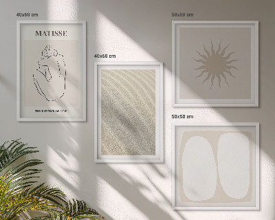 Multi-piece wall decor set Minimalist sand waves