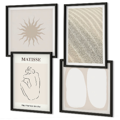Multi-piece wall decor set Minimalist sand waves