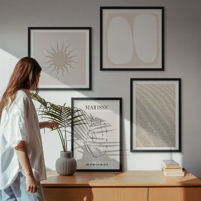 Multi-piece wall decor set Minimalist sand waves