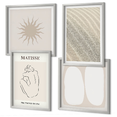Multi-piece wall decor set Minimalist sand waves